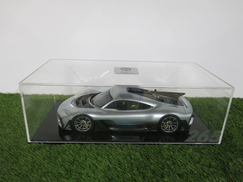 Mercedes AMG Project One Hand Crafted Model, Limited Edition 1/275. Comes in Perspex Display Case. NOTE: 1 wing mirror missing & 2nd wing mirror requires repair.