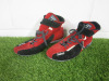 Sabelt Racing Shoes in Red & Black Suede, Size 46.