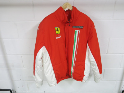 Puma Ferrari Challenge Fleece Lined Jacket, Size UK XL.