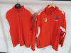 Puma 2 Piece Ferrari 360 Challenge Rain Jacket with Armless Detachable Fleece Lined Body Warmer, Size UK L.