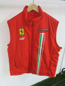 Puma Ferrari Challenge Body Warmer, Size XL. Appears New/Unused.