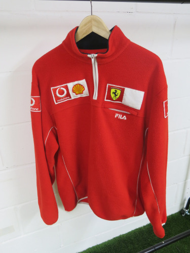 Fila Scuderia Ferrari Fleece in Red, Size USA L.