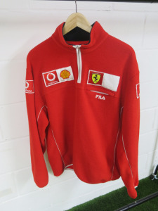 Fila Scuderia Ferrari Fleece in Red, Size USA L.