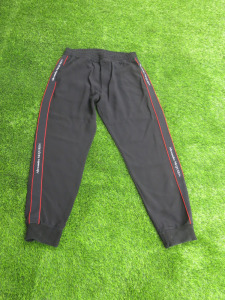 Alexander McQueen Logo Stripe Track Pants, Size XL.