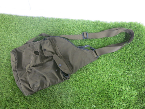 C.P. Company Cross Body Bag in Green. NOTE: missing plastic logo