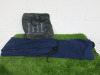 JHL Fleece Combo Under Rug, Size 6'9", Colour Navy. Comes in Carry Bag & Appears New/Unused. NOTE: zipper broken on bag.