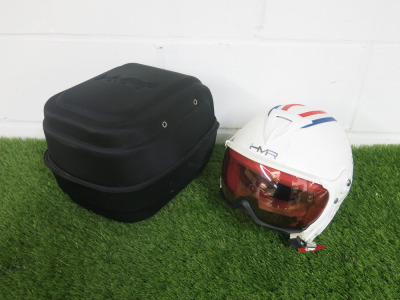 HMR H3 Ski/Snowboard Helmet, Size XL/59. Comes with Carry Case & Pair of Reusch Gloves, Size US/L.
