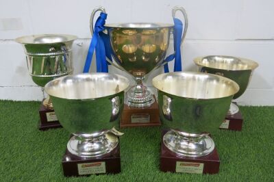 5 x Ferrari 360 Challenge Trophies. (As Viewed/Pictured).