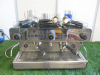 Iberital 2 Group Espresso Coffee Machine, Model IB7, S/N65048, DOM 08/16. Comes with an Assortment of Milk Jugs.