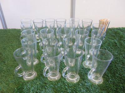26 x Glass Coffee Mugs.