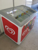 AHT Ice Cream Chest Freezer with 2 x Glass Sliding Lids, Model R10 S100. Size H90 x W97 x D64cm. - 2