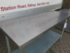 Stainless Steel Prep Table with Shelf Under, Size H90 x W152 x D61cm. - 3