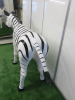 Large Life Size Zebra Fibreglass & Resin Sculpture, Size H120 x W200 x 50cm. - 3