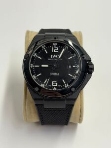 IWC Igenieur AMG Black Series Watch, 3921606, with Rubber Strap. NOTE: missing 2 x screws, requires a clean (As Viewed)