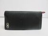 Salvatore Ferragamo Gancini Long Wallet in Black Leather with Red Interior, S/N I7-66AO69.