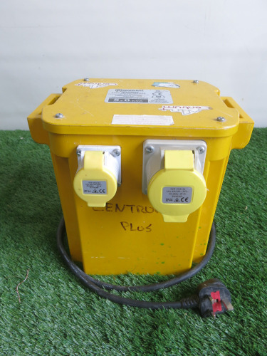 5.0 kVA 110v Transformer, Model P50/3 with 2 x 16A & 1 x 32A Sockets.