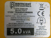 5.0 kVA 110v Transformer, Model P50/3 with 2 x 16A & 1 x 32A Sockets. - 3