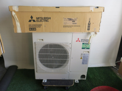 Mitsubishi Electric R32 Mr Slim Wall Mounted Power Inverter Heat Pump, Model PUZ-ZM60VHA2, S/N 5C00591, YOM 03/2025. (Out Door Only). Comes with Mitsubishi Electric R32 Mr Slim Wall Mounted Power Inverter Heat Pump, Model PKA-M60KA2, S/N 51M00139, YOM 01/