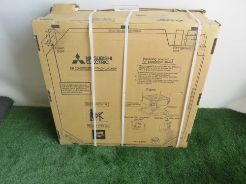 Mitsubishi Electric Indoor 4 Way Ceiling Cassette Air Conditioning Unit, Model PLFY-M32VEM6-E. Boxed/New.