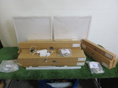 26 x Love To Shine Led Lights to Include: 2 x ELA 600mm x 600MM, 6 x 669400, 13 x 662875, 5 x 662873 & 2 x Hanging Kits.