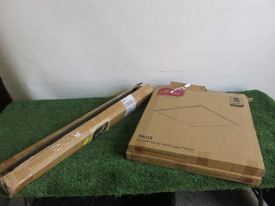 2 x Ansell Backlit Multi Wattage Panel & 3 x Ansell Track Light Spot Accessories.