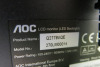 AOC 27" LCD Monitor with LED Backlight, Model 270LM00014. NOTE: no stand. - 4
