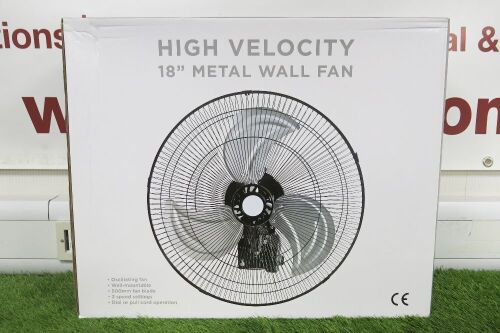 High Velocity 18" Metal Wall Fan.