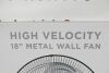 High Velocity 18" Metal Wall Fan. - 2