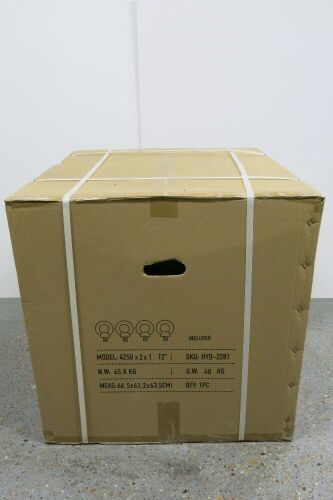 GreenBox Acoustic Box Fan with 2 x 10" Inlets, Model 4250 x2 x1 , 12".