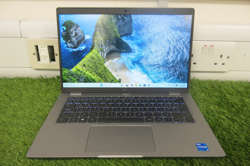Dell Latitude 5420 14" Laptop, Running Windows 11 Pro, Intel Core i7-1145G7 @ 3.00GHz, 16GB RAM, 477GB Storage, with Power Supply.