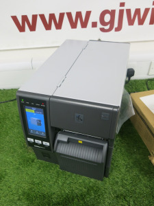 Zebra Direct Thermal Label Printer, Model ZT411, S/N 99J244503078. Comes with Zebra Scanner, Model DS2208 & 4 x Rolls of Labels.