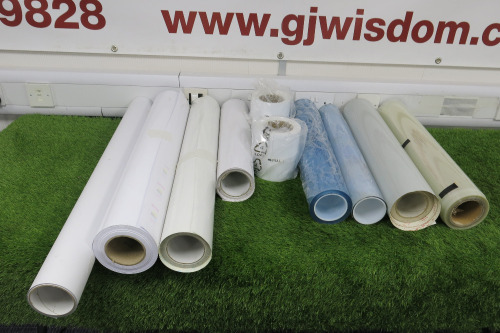 8 x Assorted Material Printing Paper & Laminate/Film, with 2 x Rolls of Photo Paper.