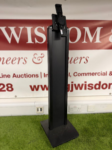 Compulocks Black Floor Stand Tilting Tablet Display. Height 110cm.