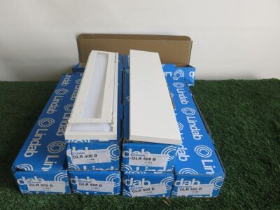 7 x Boxed/New Lindab OLR 500B Rectangular Wall Mounted Pressure Control Valve & Transfer Unit.