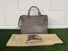 Burberry Banner Bag in Thisle Grey with Gold Hardware, S/N AD 4020282/66E. Comes with Original Purchase Receipt, Product Care Leaflet & Burberry Dust Bag.