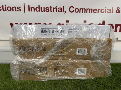 3 x Hang-a-Plan A1-24" Plan Filing System General Binders, Type D100A.