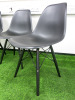 9 x Black Eames Style Chairs. - 3
