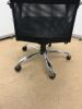 NiceDay Black Office Swivel Chair with Mesh Back, Fabric Seats & Chrome Legs. - 5