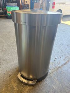 SimpleHuman Chrome Pedestal Bin.