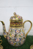 Lot of The East India Company Royal Bone China Banjarong 18ct Gold Hand Painted Crockery to Include: 1 Large Coffee Pot & 4 x Coffee Cups with Saucers. - 2