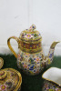 Lot of The East India Company Royal Bone China Banjarong 18ct Gold Hand Painted Crockery to Include: 1 Medium Coffee Pot, 4 x Coffee Cups with Saucers, 1 x Milk Jug & 1 x Sugar Bowl. - 2