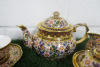 Lot of The East India Company Royal Bone China Banjarong 18ct Gold Hand Painted Crockery to Include: 1 Tea Pot, 6 x Cups with Saucers, 1 x Milk Jug & 1 x Sugar Bowl. - 2