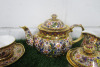Lot of The East India Company Royal Bone China Banjarong 18ct Gold Hand Painted Crockery to Include: 1 Tea Pot, 6 x Cups with Saucers, 1 x Milk Jug & 1 x Sugar Bowl. - 2