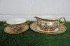 Lot of The East India Company Royal Bone China Banjarong 18ct Gold Hand Painted Crockery to Include: 1 x Sauce Boat with Saucer & 1 x Dish with Saucer.