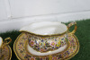 Lot of The East India Company Royal Bone China Banjarong 18ct Gold Hand Painted Crockery to Include: 1 x Sauce Boat with Saucer & 1 x Dish with Saucer. - 2