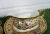 Lot of The East India Company Royal Bone China Banjarong 18ct Gold Hand Painted Crockery to Include: 1 x Sauce Boat with Saucer & 1 x Dish with Saucer. - 2