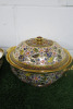 Lot of The East India Company Royal Bone China Banjarong 18ct Gold Hand Painted Crockery to Include: 1 x Large Dish with Lid & 1 x Large Bowl. - 2