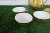 Lot of The East India Company Royal Bone China Toon Noon 18ct Gold Hand Painted Crockery to Include: 1 x Coffee Pot, 4 x Cups & 4 x Saucers. NOTE: slight damage as viewed. - 2