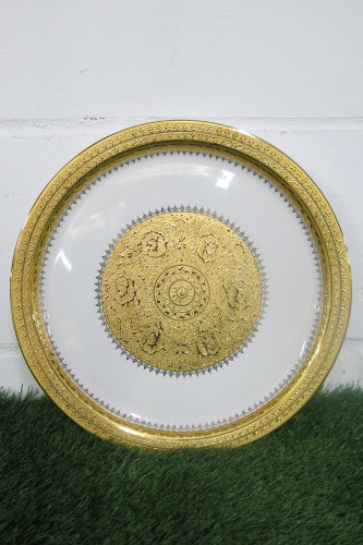 The East India Company Royal Bone China Toon Noon 18ct Gold Hand Painted Decorative Plate.
