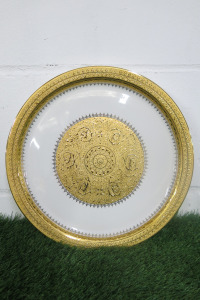 The East India Company Royal Bone China Toon Noon 18ct Gold Hand Painted Decorative Plate.